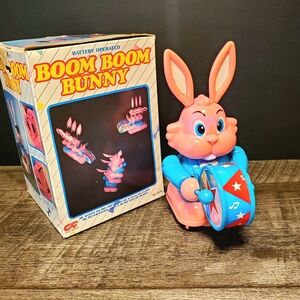 Vintage Boom Pink Bunny Toy Energizer 1990s by Tai Way